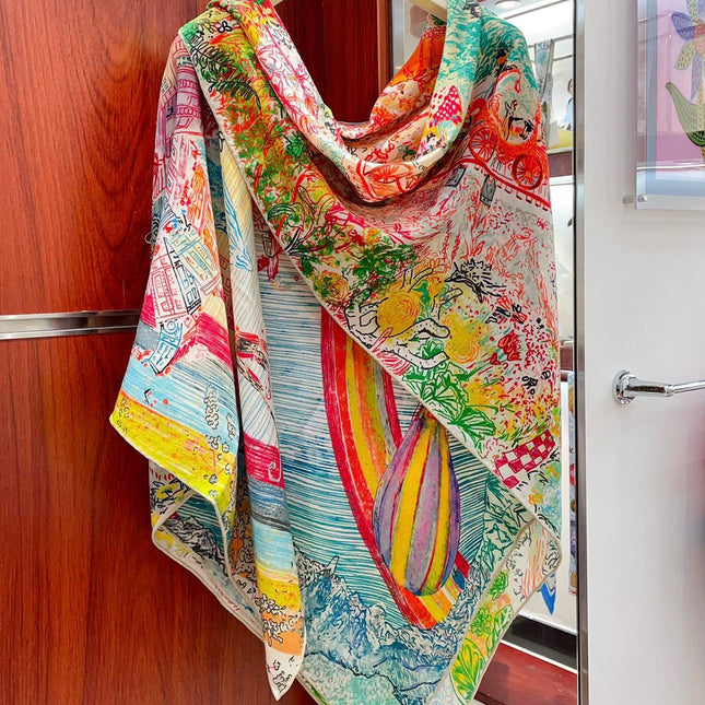 SCARF 140 CM COLORFUL 389994