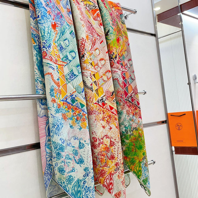 SCARF 140 CM COLORFUL 389994