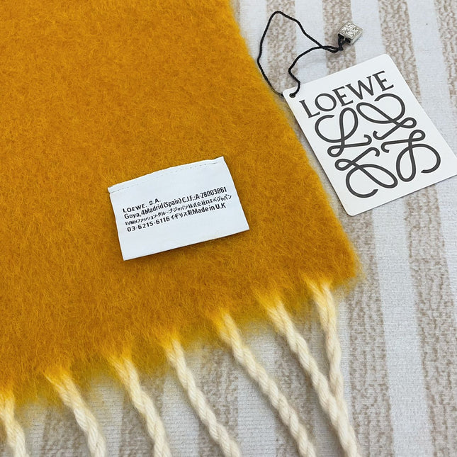 SCARF 185 CM IN COLORFUL GRADIENT WOOL AND MOHAIR 396249
