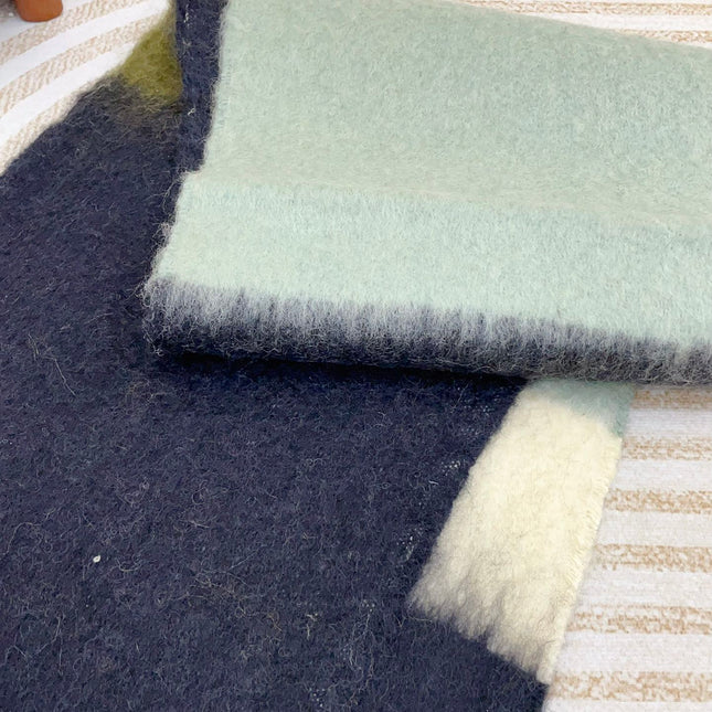 SCARF 185 CM IN COLORFUL GRADIENT WOOL AND MOHAIR 396250