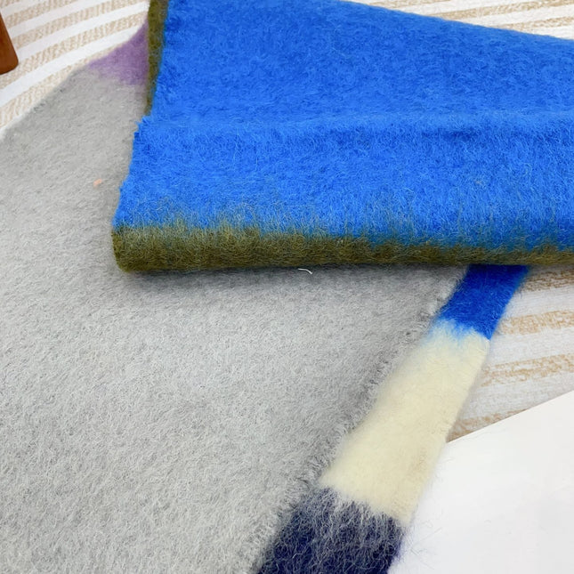 SCARF 185 CM IN COLORFUL GRADIENT WOOL AND MOHAIR 396253