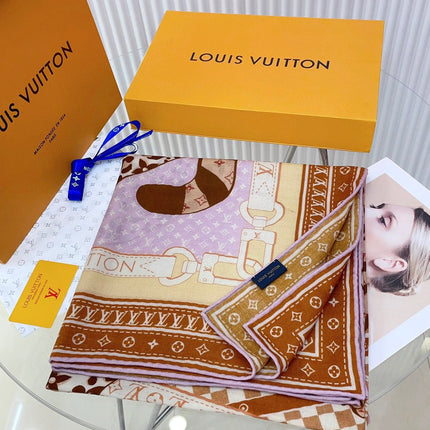 FELINE DUO 140 CM SQUARE SILK SCARF COLORFUL 398281