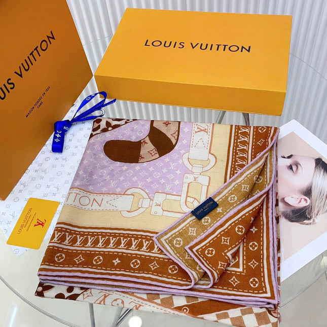 FELINE DUO 140 CM SQUARE SILK SCARF COLORFUL 398281