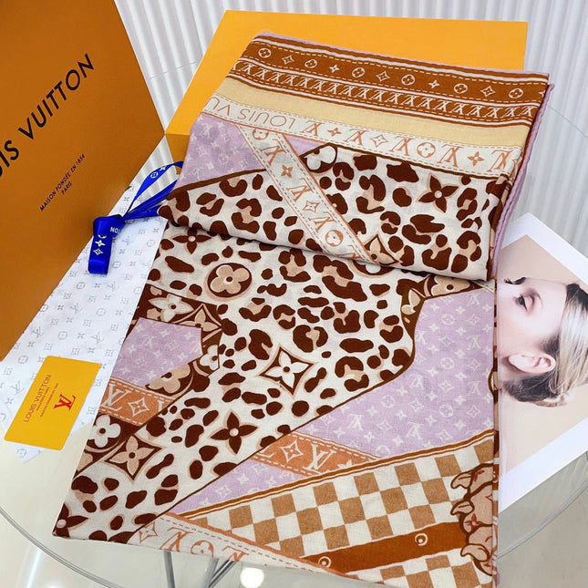 FELINE DUO 140 CM SQUARE SILK SCARF COLORFUL 398281