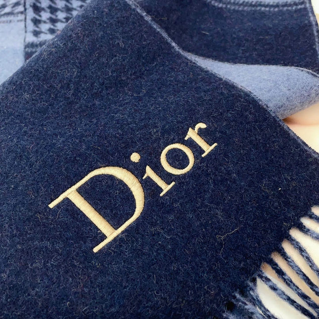 SCARF 180 CM IN NAVY BLUE CASHMERE 419819