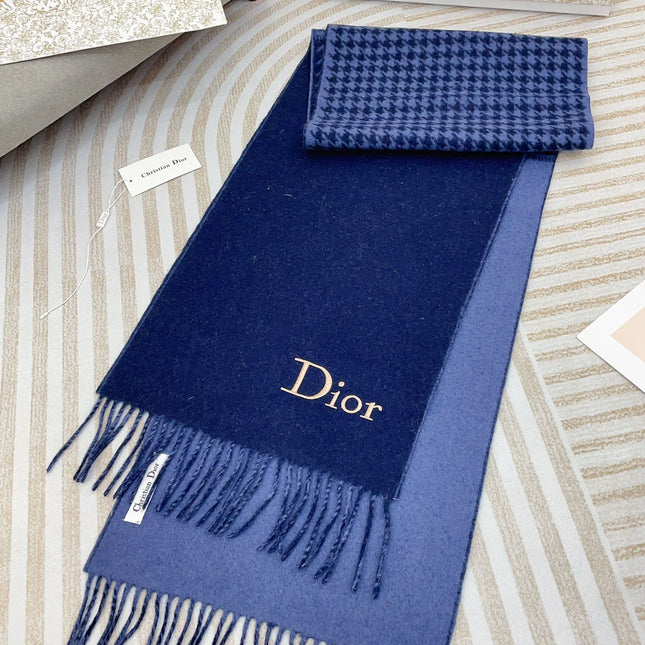 SCARF 180 CM IN NAVY BLUE CASHMERE 419819