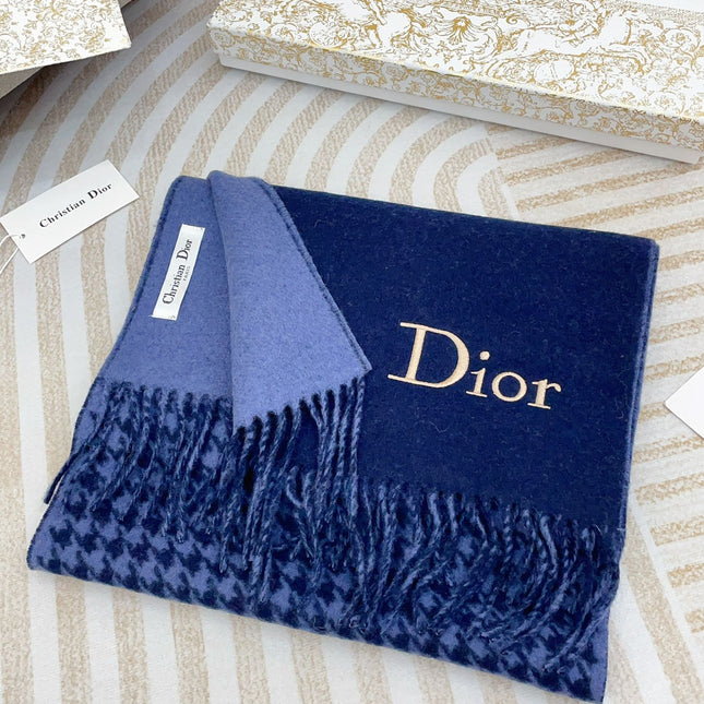 SCARF 180 CM IN NAVY BLUE CASHMERE 419819