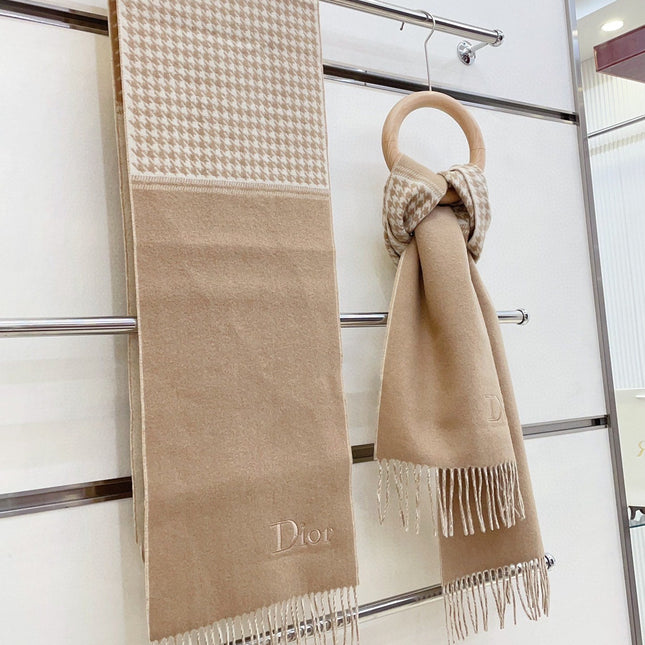 SCARF 180 CM IN CAMEL BEIGE CASHMERE 419820