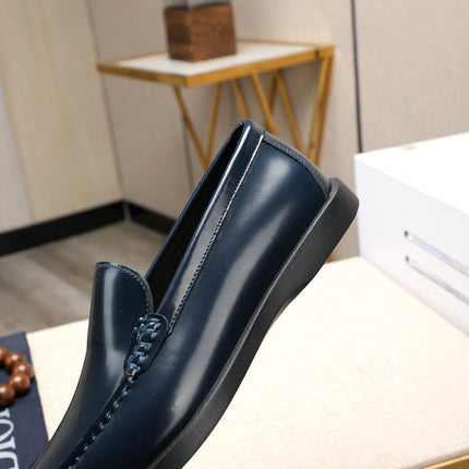 CD RETRO SEWED LOAFER NAVY POLISHED CALFSKIN