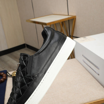 PRA LOAFER IN BLACK EMBOSSED CALFSKIN