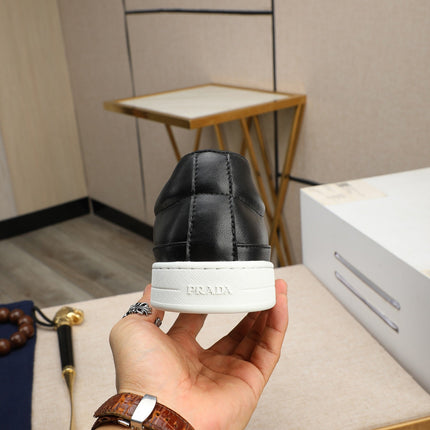 PRA LOAFER IN BLACK EMBOSSED CALFSKIN