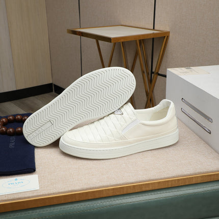 PRA LOAFER IN BEIGE CREAM EMBOSSED CALFSKIN