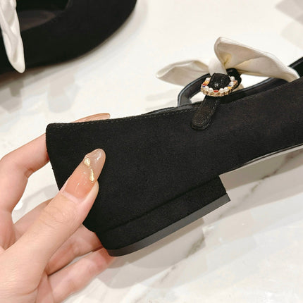 MARY JANE SHOES BLACK CALFSKIN