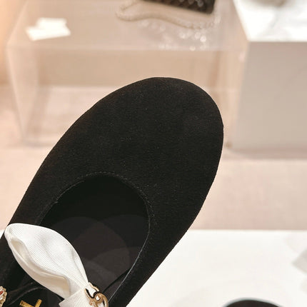 MARY JANE SHOES BLACK CALFSKIN