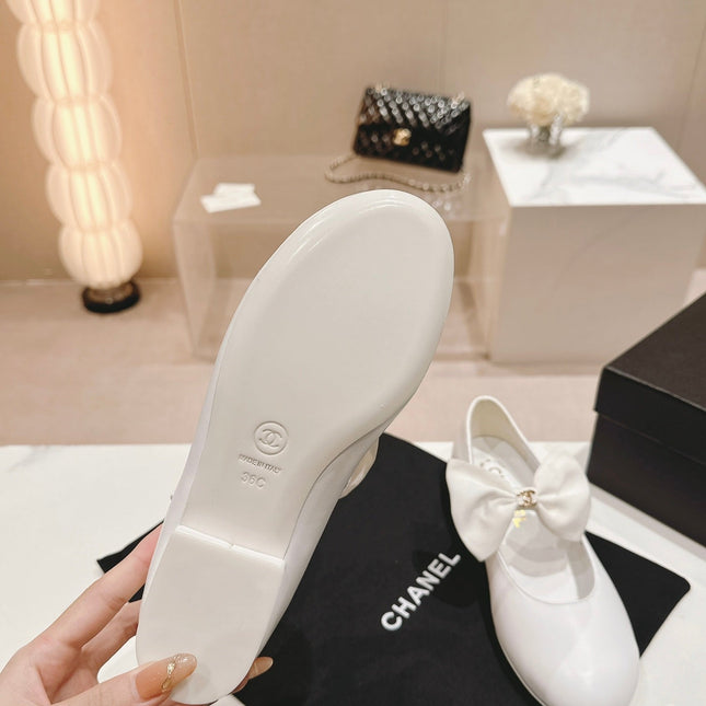 MARY JANE SHOES WHITE CALFSKIN