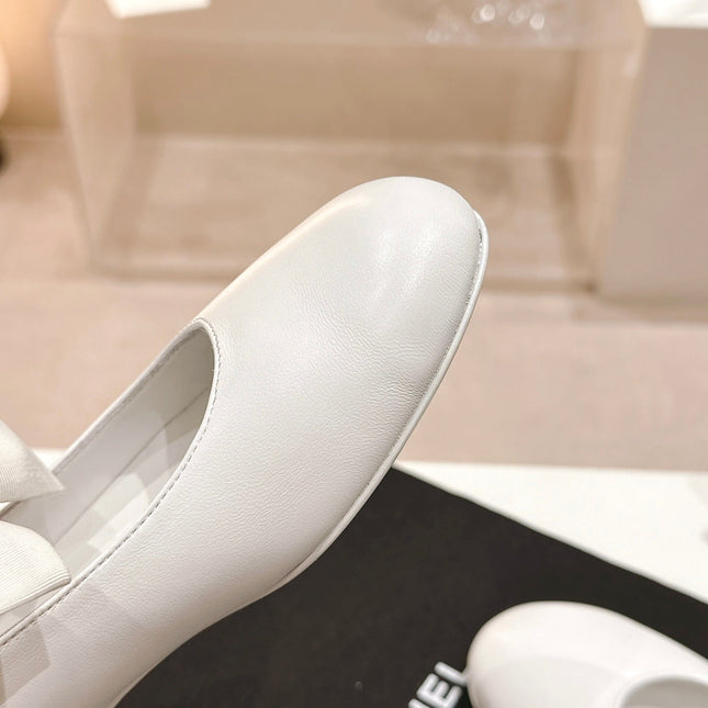 MARY JANE SHOES WHITE CALFSKIN