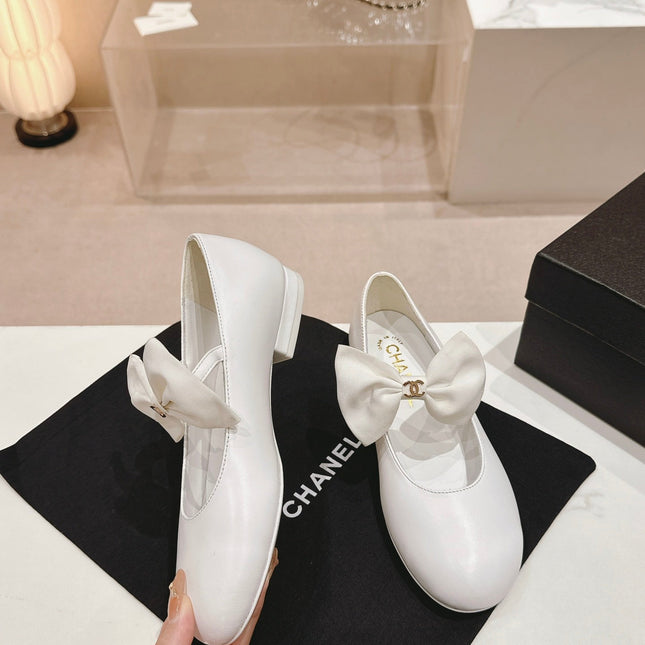 MARY JANE SHOES WHITE CALFSKIN