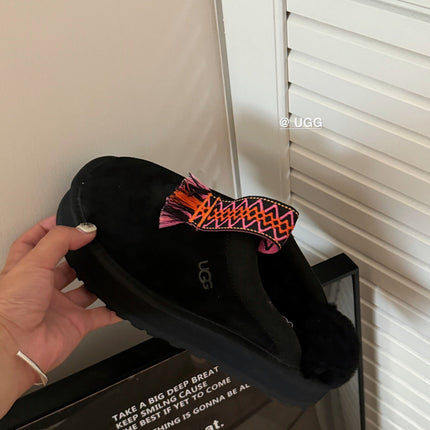TAZZLE SLIPPER IN BLACK SUEDE