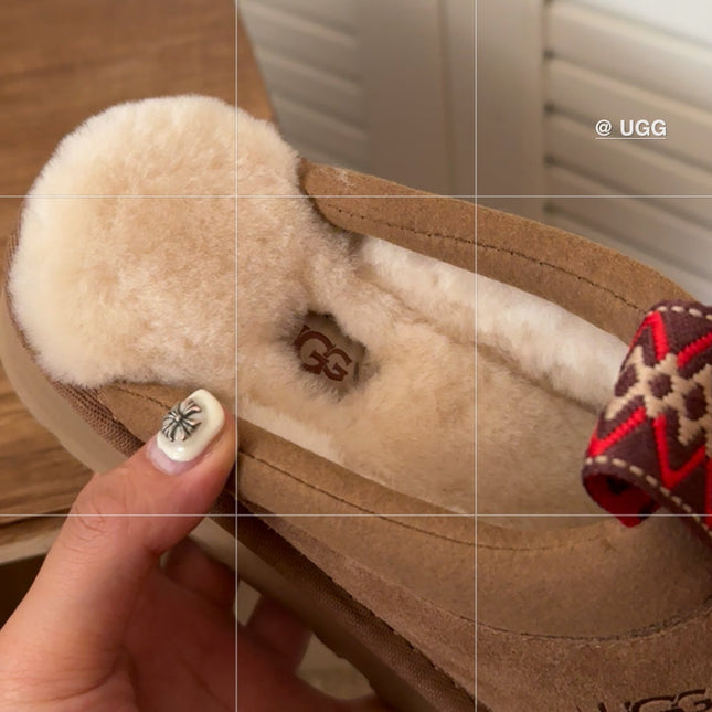 TAZZLE SLIPPER IN BRONZE BROWN SUEDE