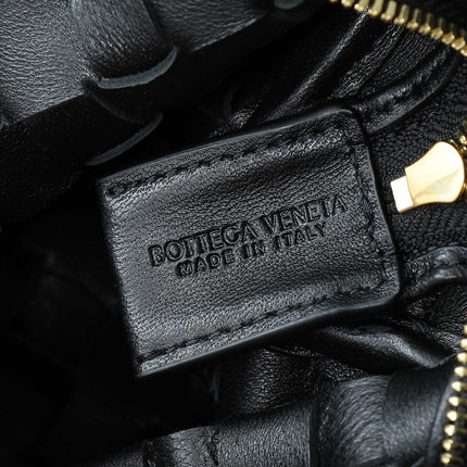 BV MINI LOOP 17CM BLACK CALFSKIN