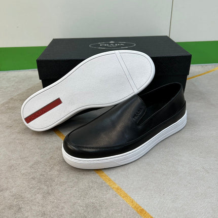 PRA LOAFERS IN BLACK LEATHER