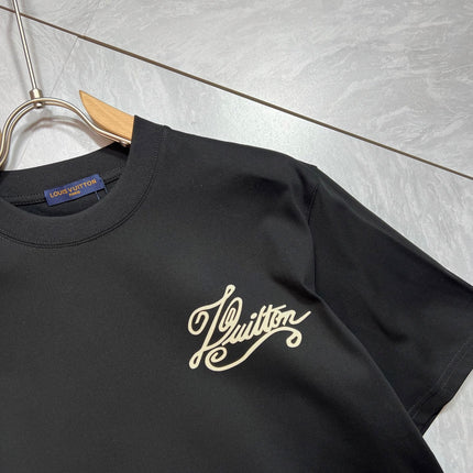 LV T-SHIRT IN BLACK PURE COTTON 238922