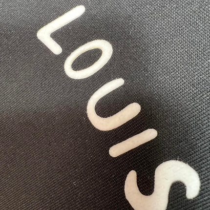 LV T-SHIRT IN BLACK PURE COTTON COLORFUL LOGO 238924