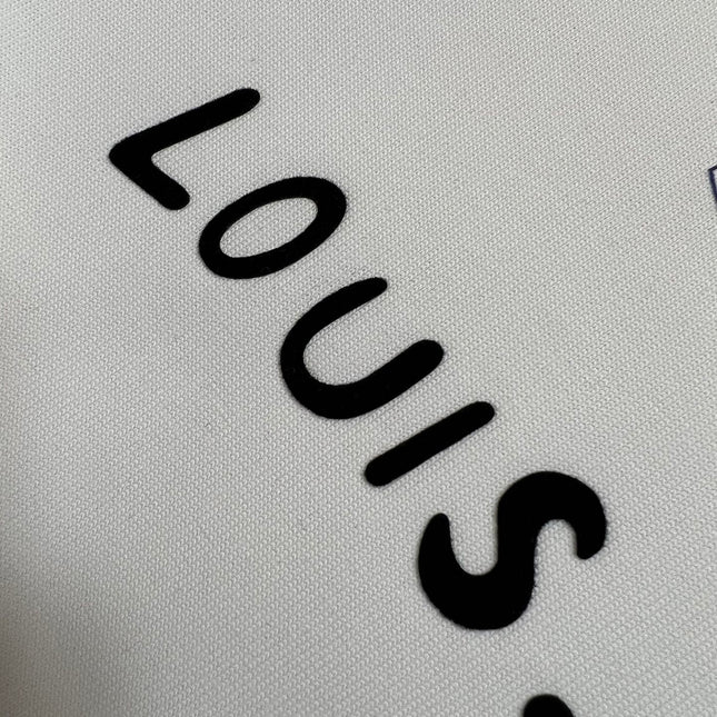 LV T-SHIRT IN WHITE PURE COTTON COLORFUL LOGO 238925