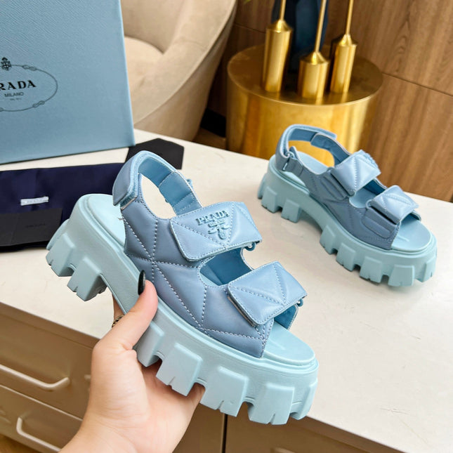 PRA MONOLITH NAPPA SANDALS SKY LAMBSKIN