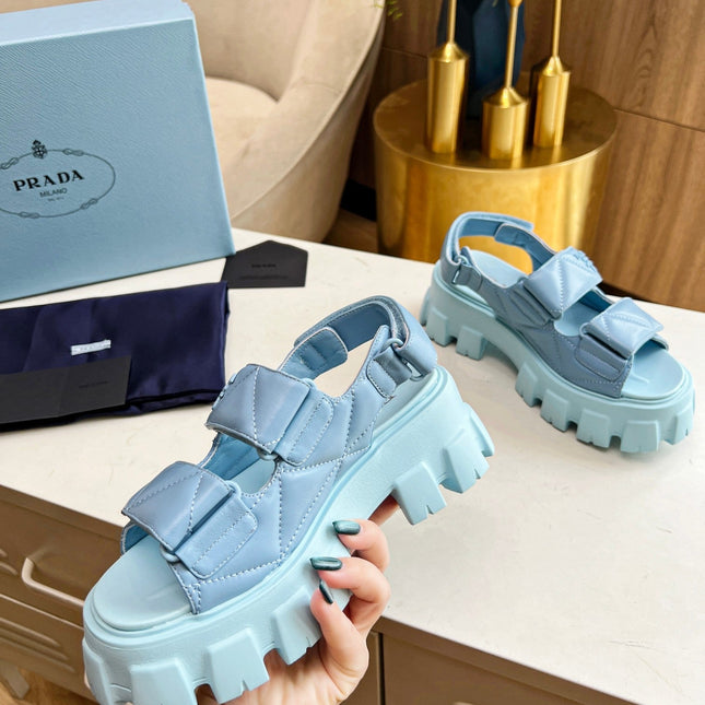 PRA MONOLITH NAPPA SANDALS SKY LAMBSKIN