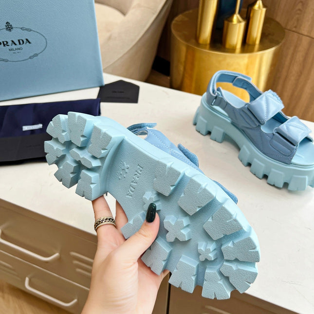 PRA MONOLITH NAPPA SANDALS SKY LAMBSKIN