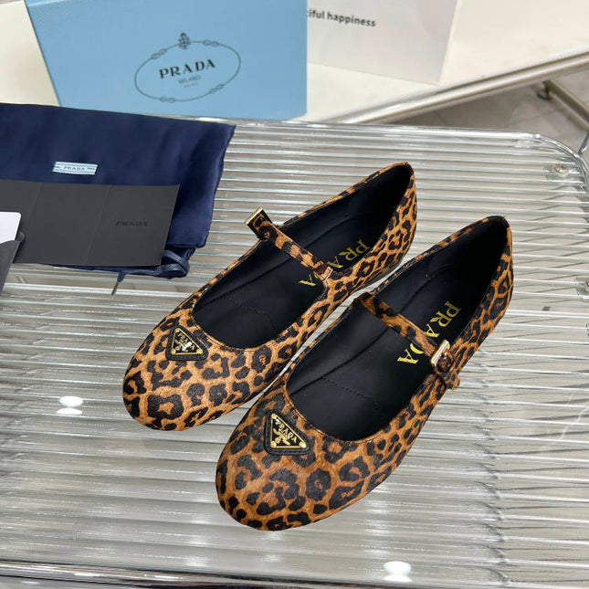 BALLET FLAT IN HONEY HORSEHAIR