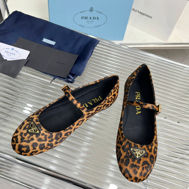 BALLET FLAT IN HONEY HORSEHAIR