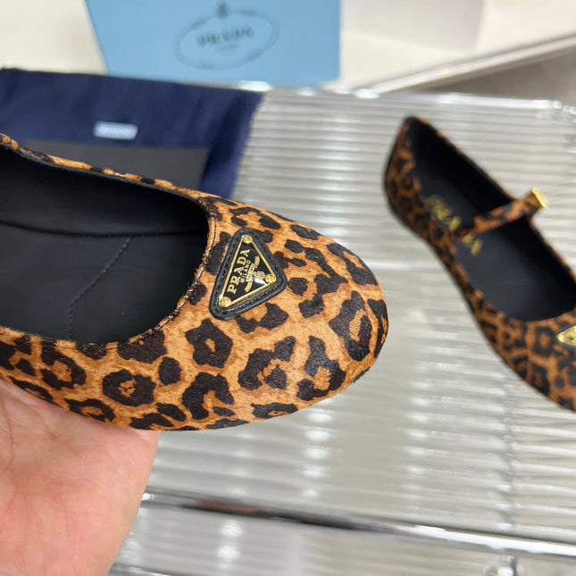 BALLET FLAT IN HONEY HORSEHAIR