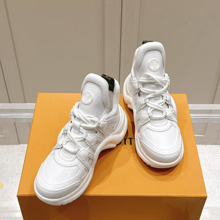 LV BARRACUDA SNEAKER IN WHITE CALFSKIN