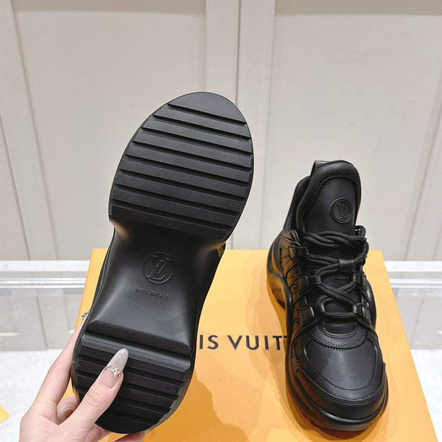 LV BARRACUDA SNEAKER IN BLACK CALFSKIN