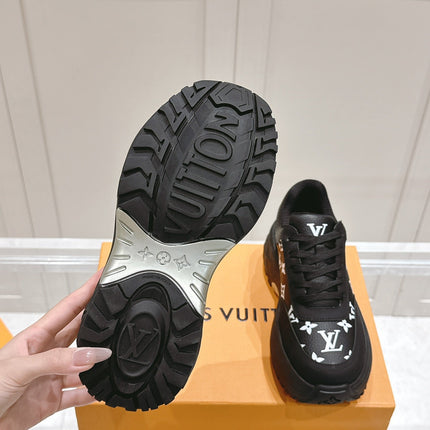 RUN AWAY SNEAKER IN BLACK MIX WHITE CALFSKIN