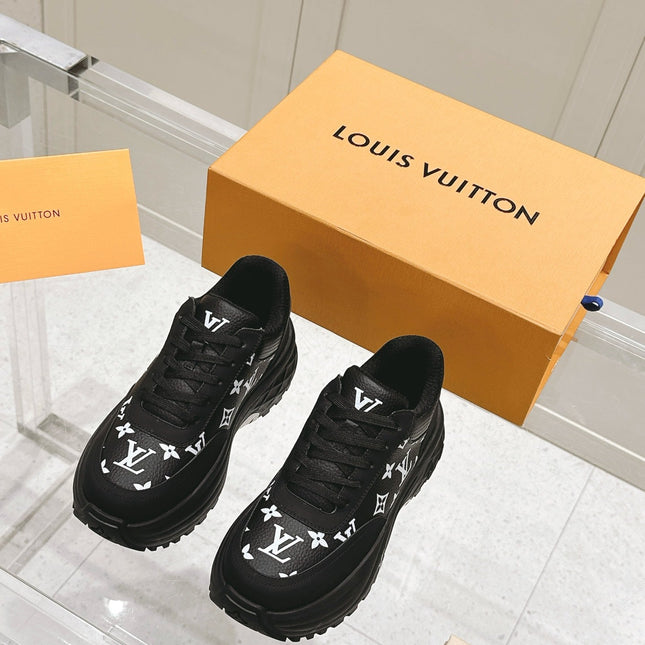 RUN AWAY SNEAKER IN BLACK MIX WHITE CALFSKIN