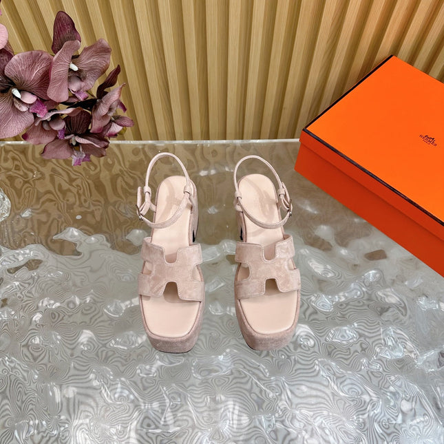 JAM 30 SANDAL IN BABY PINK VELVET