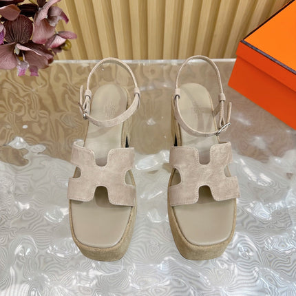 JAM 30 SANDAL IN TORTILLA BROWN VELVET