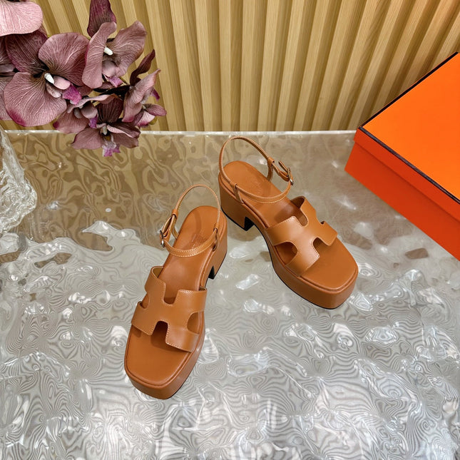 JAM 30 SANDAL IN BRONZE BROWN CALFSKIN