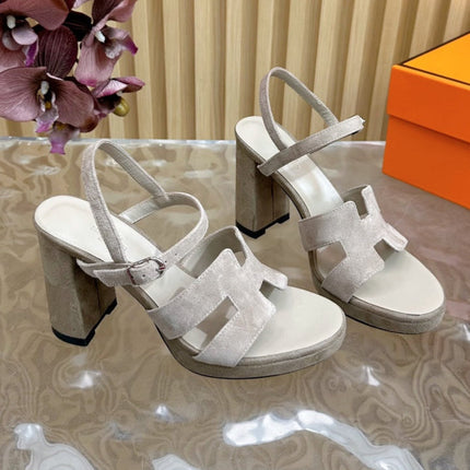 JAZZ 90 SANDAL IN PASTEL GRAY SUEDE