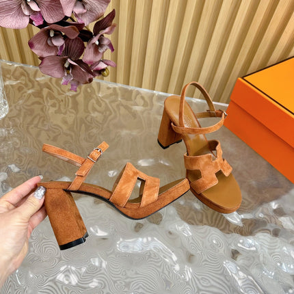 JAZZ 90 SANDAL IN BRONZE BROWN SUEDE