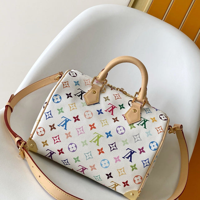 SPEEDY BANDOULIÈRE BAG 25 IN MULTICOLOR MONOGRAM CANVAS