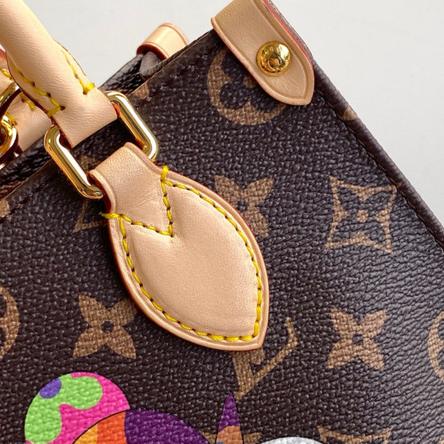 PANDA ONTHEGO BAG 18 IN BROWN MONOGRAM COATED CANVAS