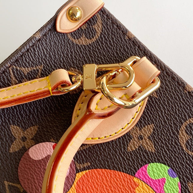 PANDA ONTHEGO BAG 18 IN BROWN MONOGRAM COATED CANVAS