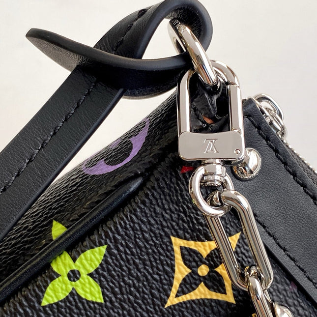 POCHETTE ACCESSOIRES 22 BAG IN MULTICOLOR MONOGRAM CANVAS AND COWHIDE