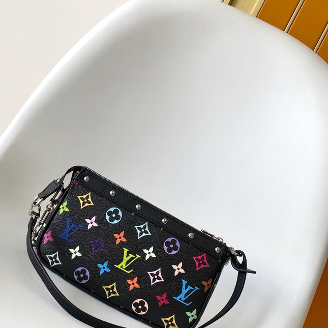 POCHETTE ACCESSOIRES 22 BAG IN MULTICOLOR MONOGRAM CANVAS AND COWHIDE