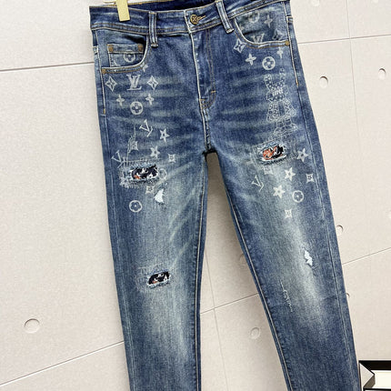 LV BLUE MONOGRAM DENIM JEAN 239498