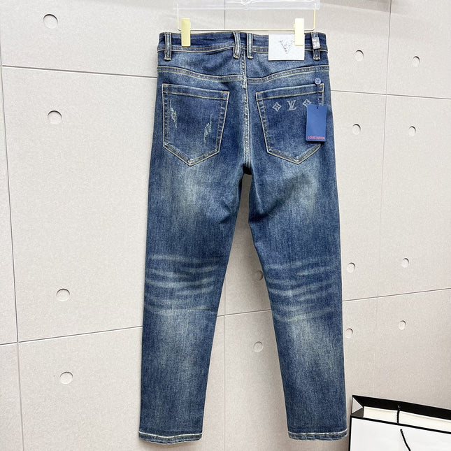 LV BLUE MONOGRAM DENIM JEAN 239498